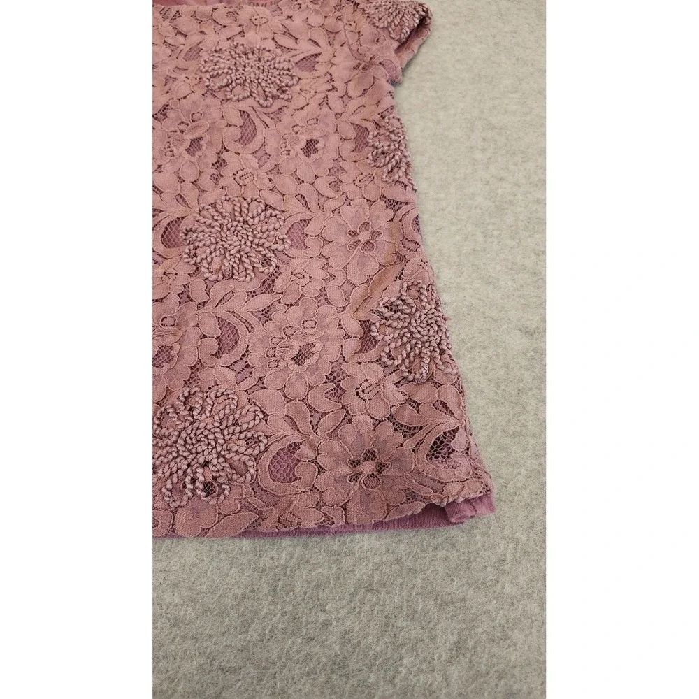 Genuine Kids from OshKosh Dress Girls‎ 2T Mauve Lace Floral Cap Sleeve Party